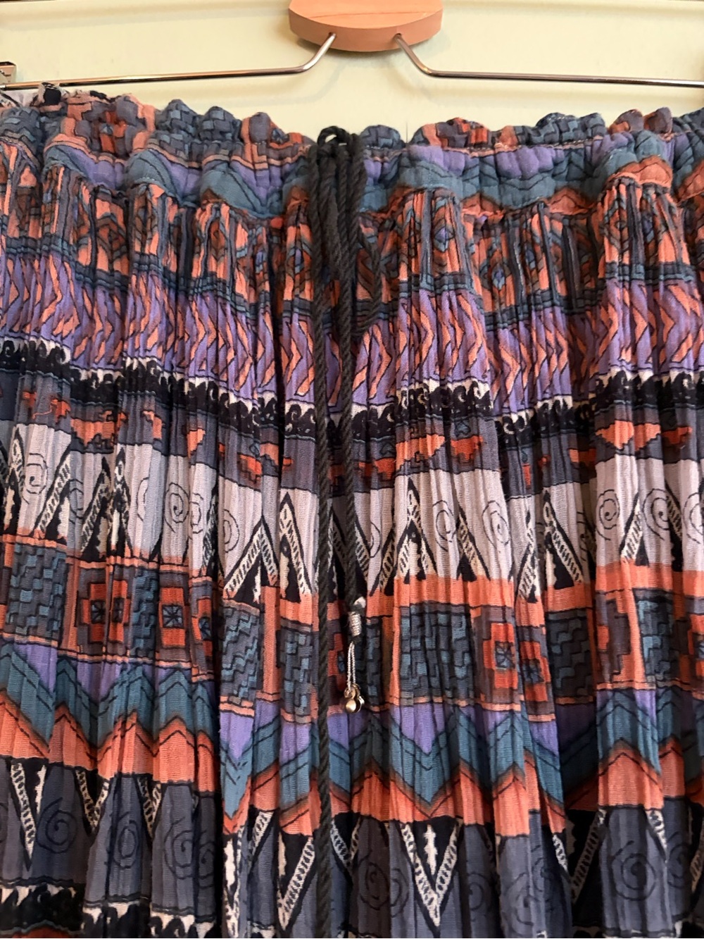 Papillon Cotton Maxi Skirt One Size Sheer Southwestern Boho Cowgirl S M L XL 2XL - Picture 3 of 12